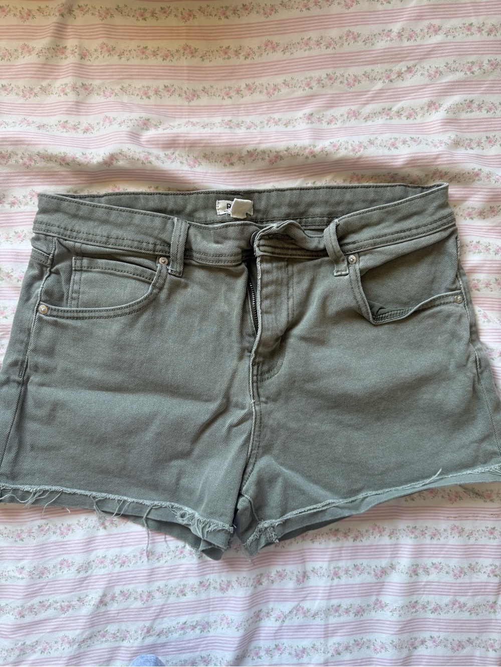 light army green ROXY shorts